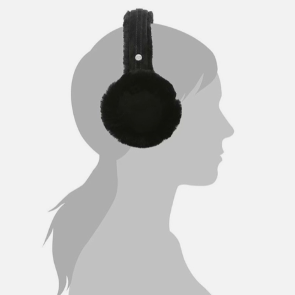 EUC Women’s Black Genuine Classic UGG Earmuffs - Picture 4 of 4